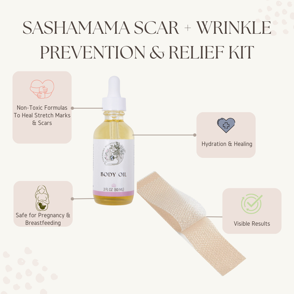 Stretch Mark, Scar, Wrinkle  Prevention & Relief Kit