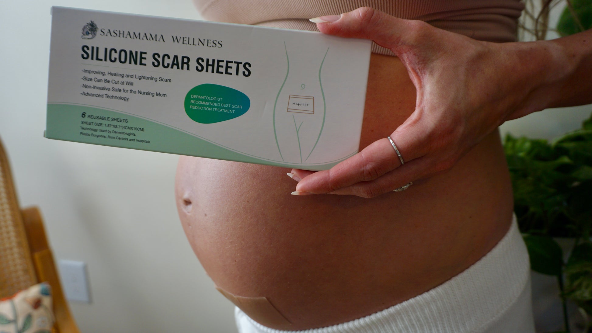 Silicone Stretch Mark, Scar, Wrinkle, & Body Sheets Sashamama Wellness